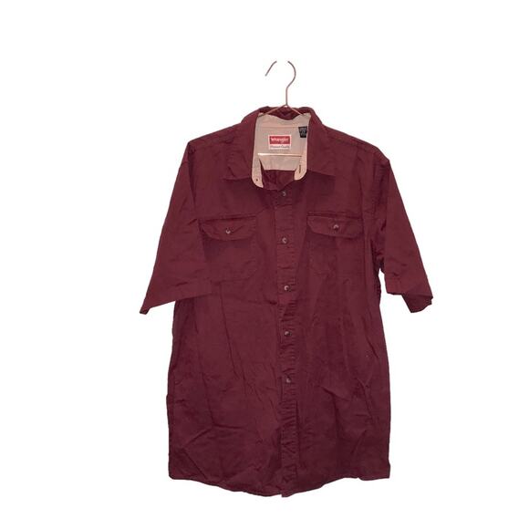 Wrangler button down short sleeved shirt size large tall - Picture 1 of 5